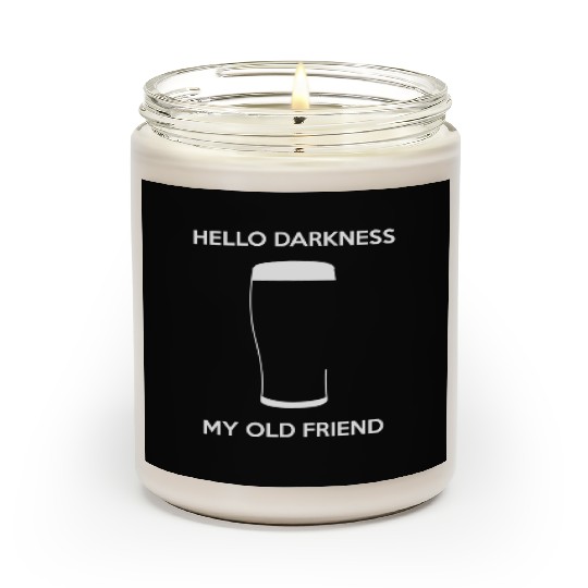 Hello Darkness My Old Friend - Draught Beer Scented Candles