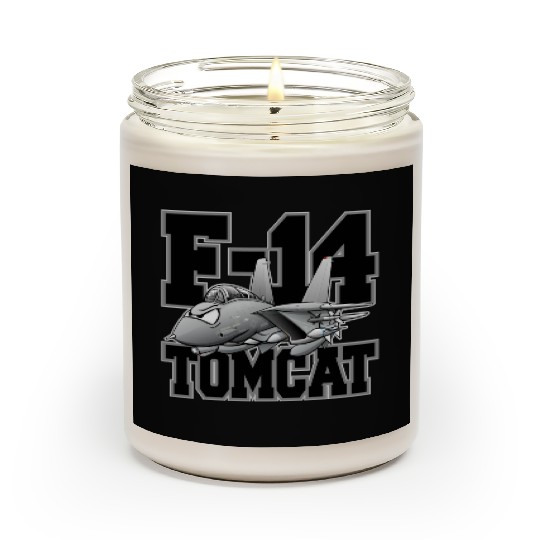 F-14 Tomcat Military Fighter Jet Aircraft Cartoon Scented Candles