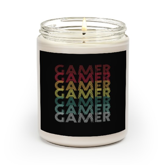 Gamer Retro 70s Gift Game Funny Scented Candles