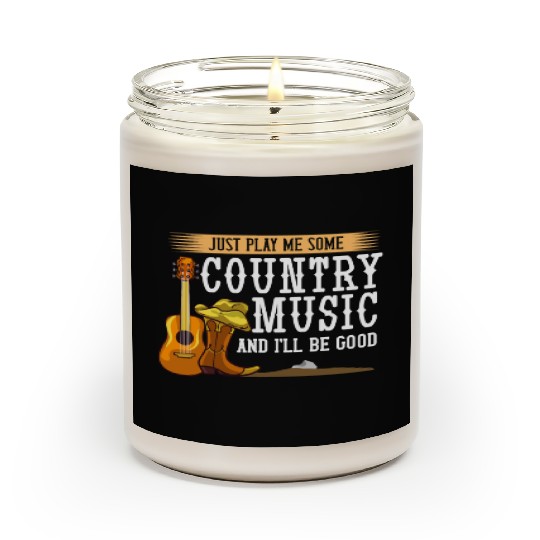 Country Music Gift Song Western Girl Scented Candles