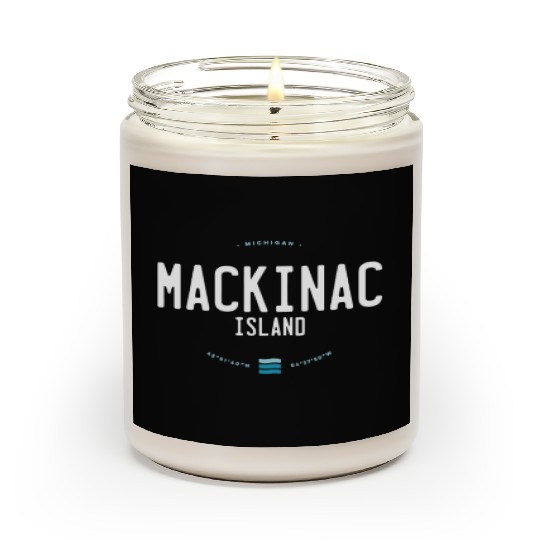 Mackinac Island Michigan Beach Waves Scented Candles