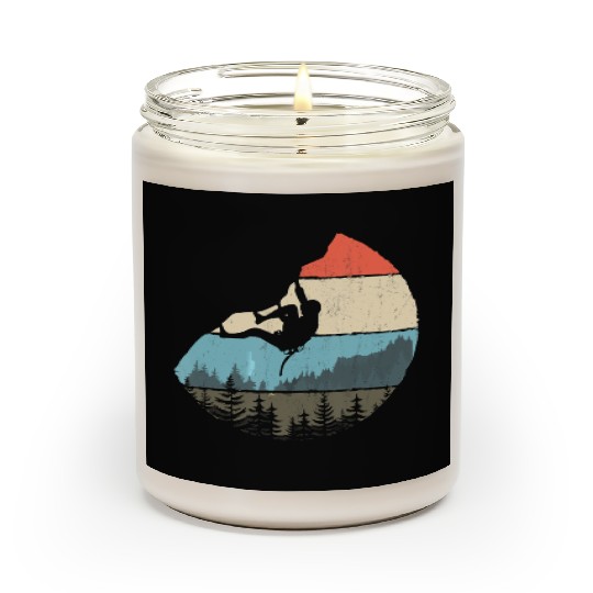 Vintage Style Rock Climbing Retro Bouldering Scented Candles