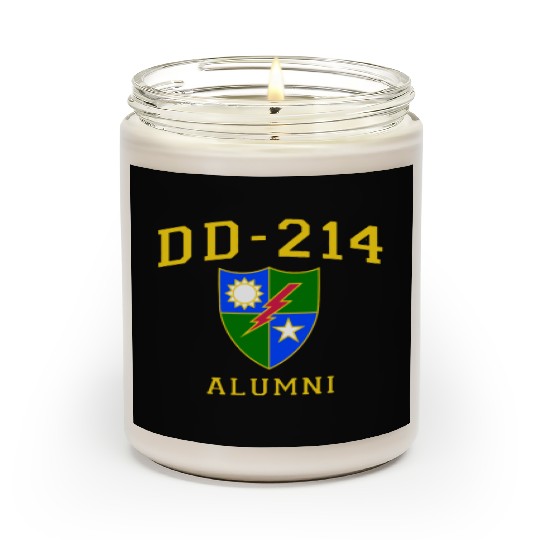 US Army Ranger Veteran DD214 Alumni Logo Insignia Scented Candles