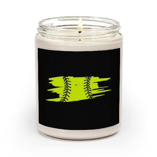 Softball Catcher Baseball Pitcher Bat Ball Player Scented Candles