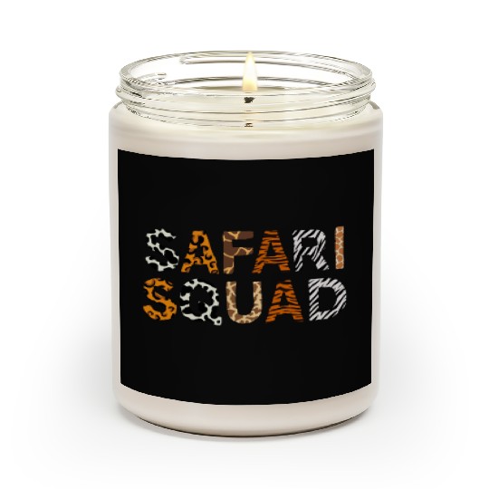 Safari Squad Family Vacation African Animal lover Scented Candles