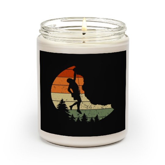 Retro Rock Climbing Vintage Climber Scented Candles