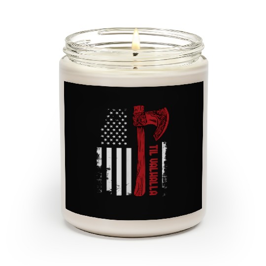 Viking Axe Flag Til Valhalla Norse Mythology Scented Candles
