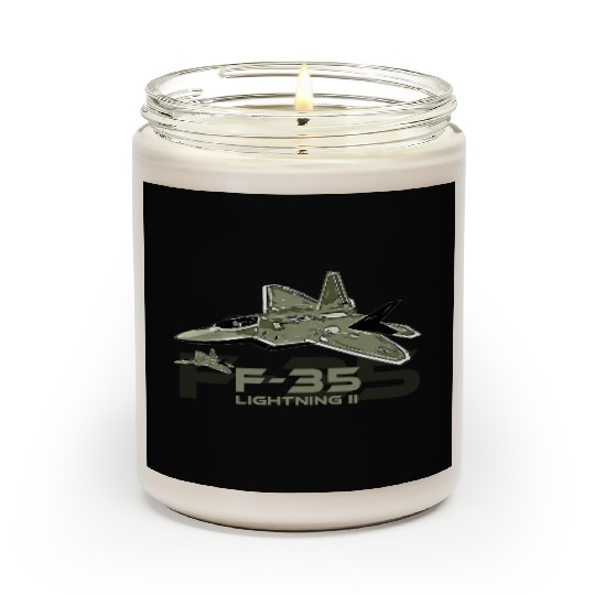 F-35 Lightning fighter jet Scented Candles