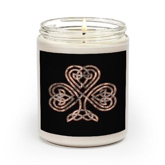 Celtic Knot Trinity Shamrock Irish Heritage Irelan Scented Candles
