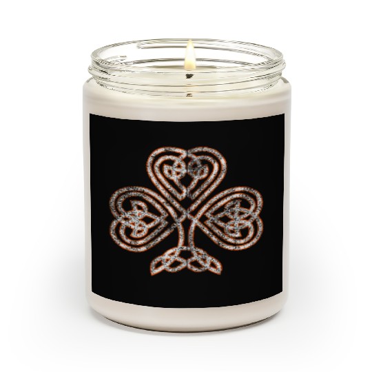 Celtic Knot Trinity Shamrock Irish Heritage Irelan Scented Candles