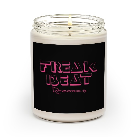 Freak Beat Records Pink Scented Candles