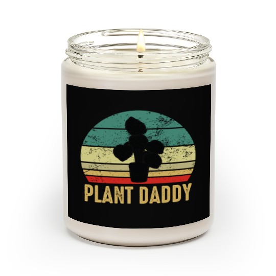 Plant Daddy Funny Gardening Houseplants Scented Candles