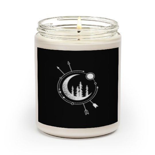 Modern Geometric Nature Forest Astronomy Bohemian Scented Candles