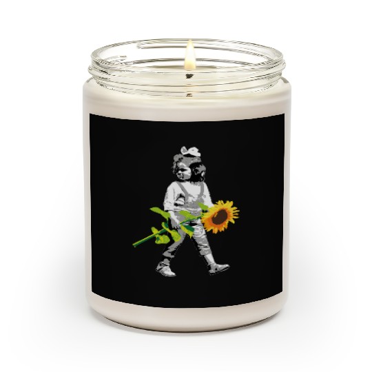 Flower Child | Girl with Sunflower - Stenci Style Scented Candles
