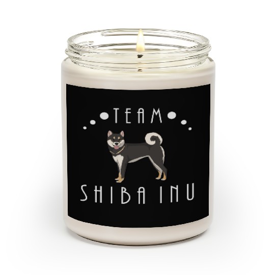 Team Shiba Inu - Black and Tan Scented Candles