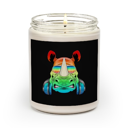 Rhino Rhinoceros Music DJ - Africa Collection Scented Candles