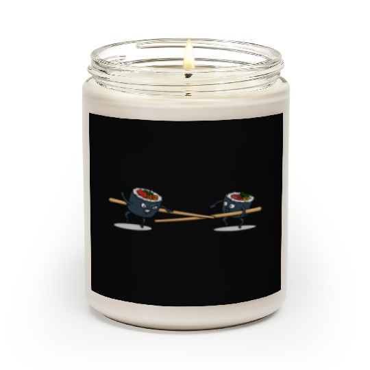 Japanese Cuisine Rice Sushi Meal Sticks Scented Candles