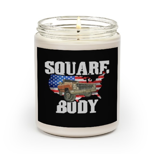 Square Body - American Flag Truck Lovers Scented Candles