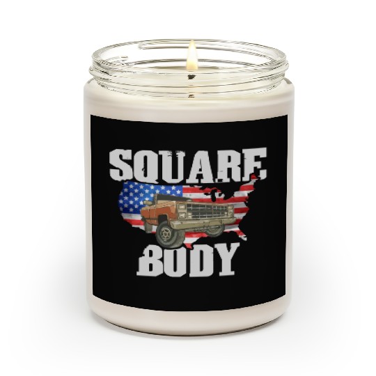 Square Body - American Flag Truck Lovers Scented Candles