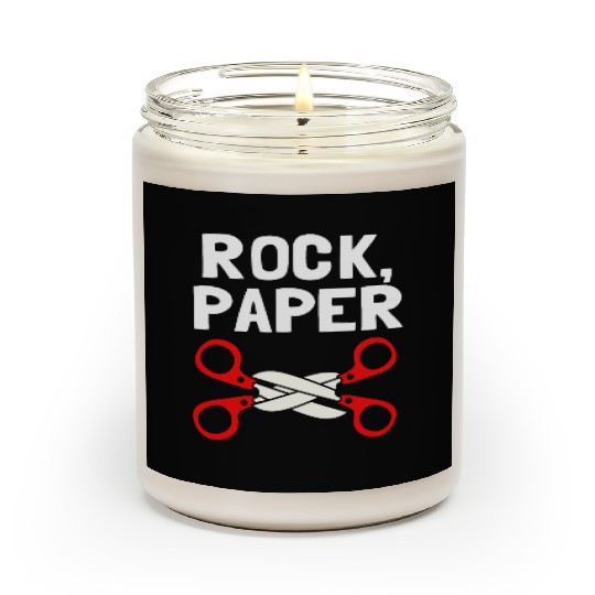 Rock Paper Scissors Lesbian LGBT LGBTQ Scented Candles