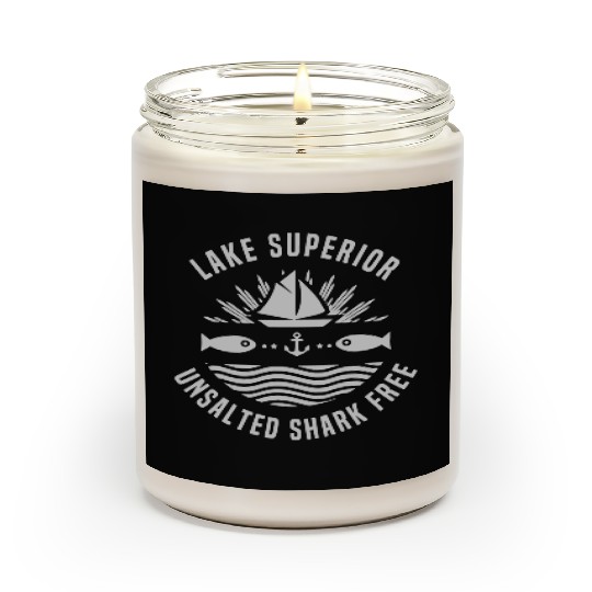 Lake Superior Unsalted Shark Free Great Lakes Fish Scented Candles