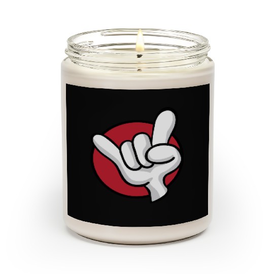 Rock On Heavy Metal Hard Rock Hand Sign Cartoon Scented Candles