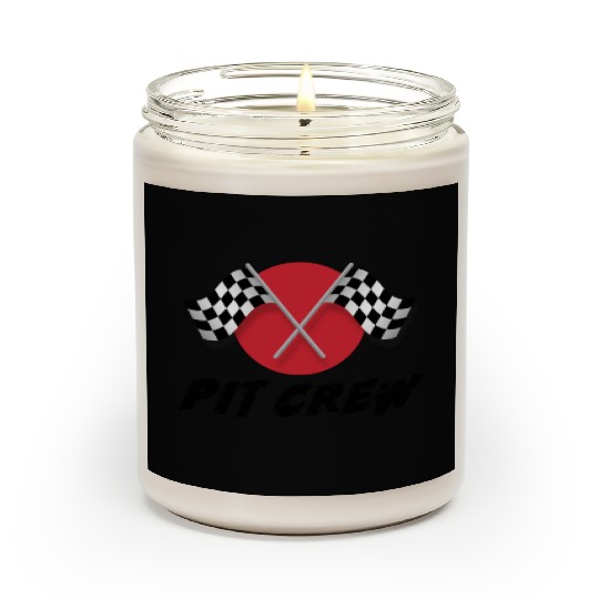 Pit Crew Race Track Racing Car Driver Scented Candles