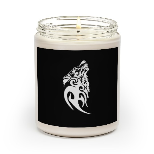 Fenrir Wolf Nordic Symbol Rune Thor Odin Norsemen Scented Candles