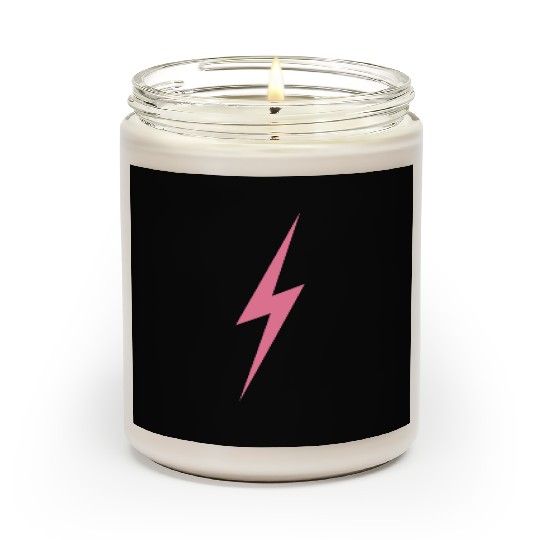 Pink Bolt Lightning | Bolt Graphic Scented Candles