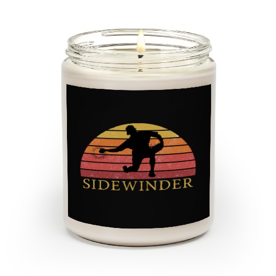 Sidewinder Sidearm Baseball Pitcher Retro Vintage Scented Candles