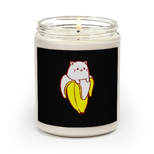 Bananyas Banana Funny Cat Scented Candles