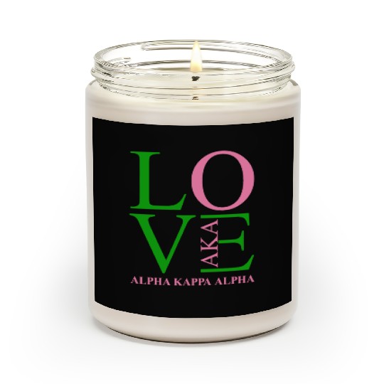 Aka Scented Candles Love Sorority Gift Alpha Kappa Aka Parap