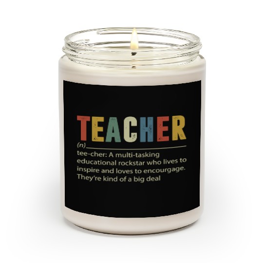 Teacher Multi tasking Educational Rockstar Scented Candles