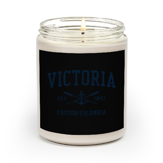 Victoria BC Vintage Navy Crossed Oars & Boat Ancho Scented Candles