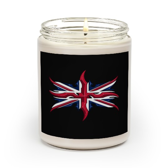 Union Jack British Flag Resistance Style Scented Candles
