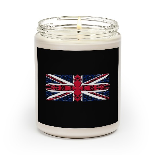 Union Jack British Flag Ornamental Style Scented Candles