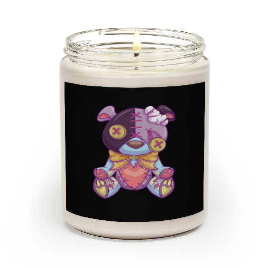 Pastel Goth Teddy Bear Japanese Anime Kawaii Scented Candles