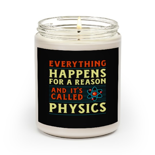 Physics Physicist Nerd Science Geek Scientist Gift Scented Candles