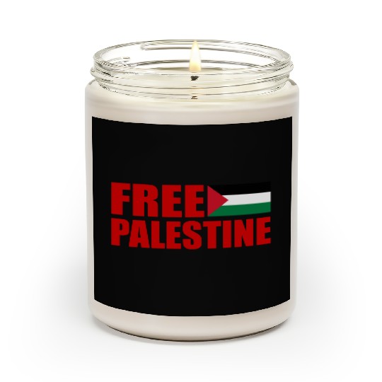 Free palestine Scented Candles