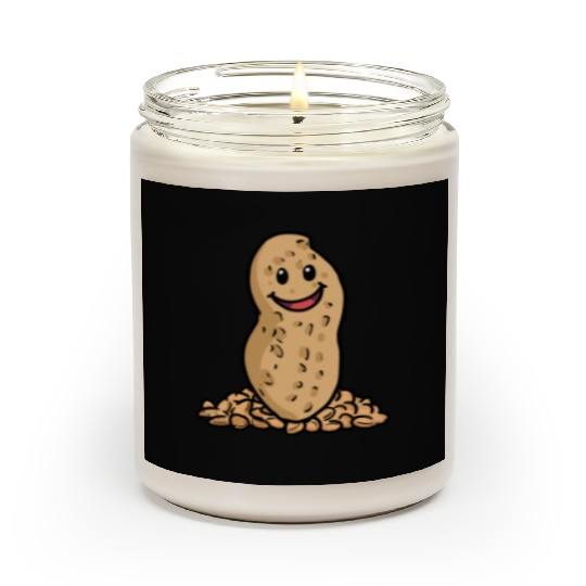 happy Peanuts Nuts Kids Baby Snack Illustration Scented Candles