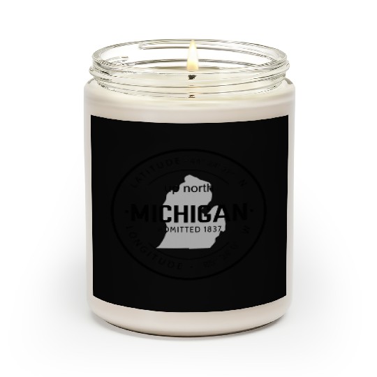 Up North Michigan 1837 Great Lakes Latitude And Lo Scented Candles