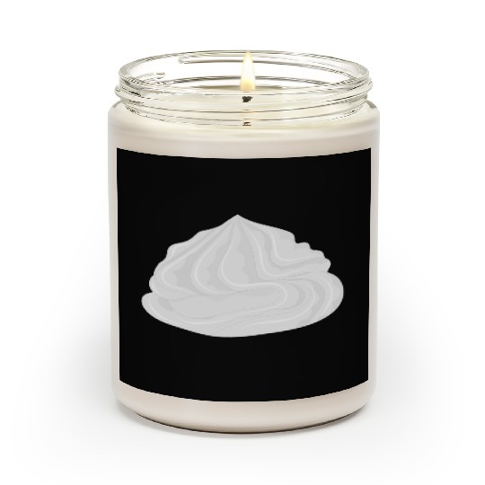 snow-white delicious whipped cream for garnish Scented Candles