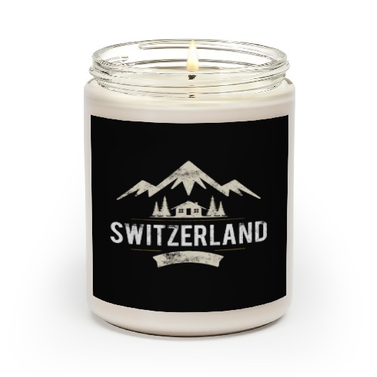 Swiss Mountains And Alps Switzerland Scented Candles