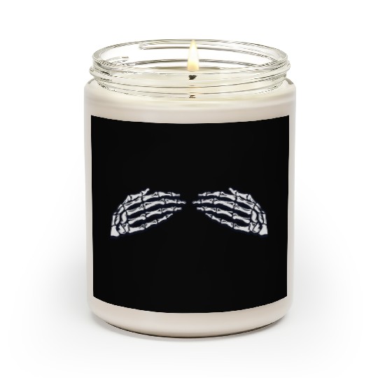 Women's Skeleton Hands Breasts Scented Candles