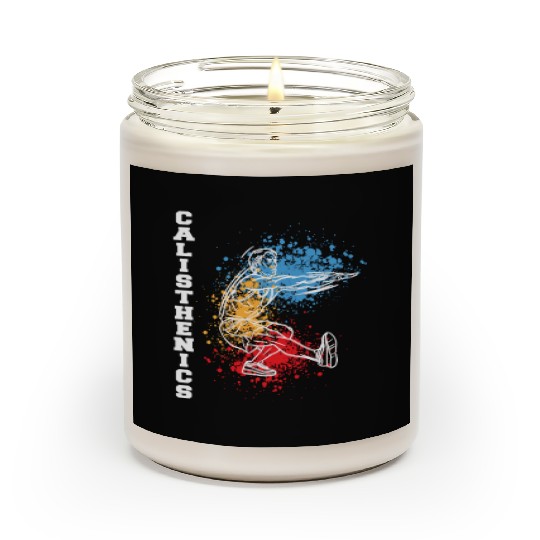 Calisthenics Fitness Training One Leg Squat Scented Candles