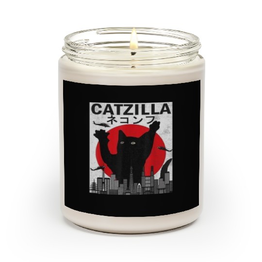 Vintage Catzilla Japanese Sunset Style Scented Candles