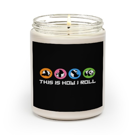 This Is How I roll Cute Panda Scented Candles