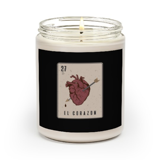 El Corazon Mexican Loteria Scented Candles