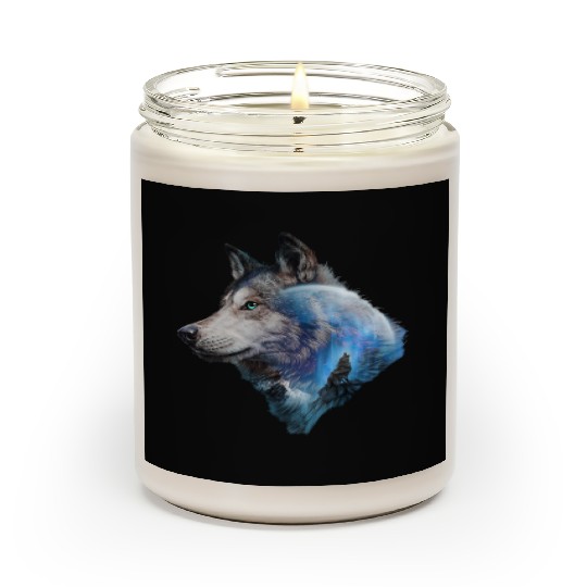 Wolf Moon Forest View Nature Scented Candles