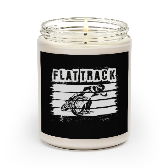 FLAT TRACK MOTORCYCLE racing dirt track speedway Scented Candles